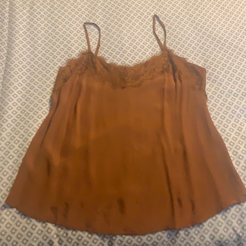 Lace trim tank top
